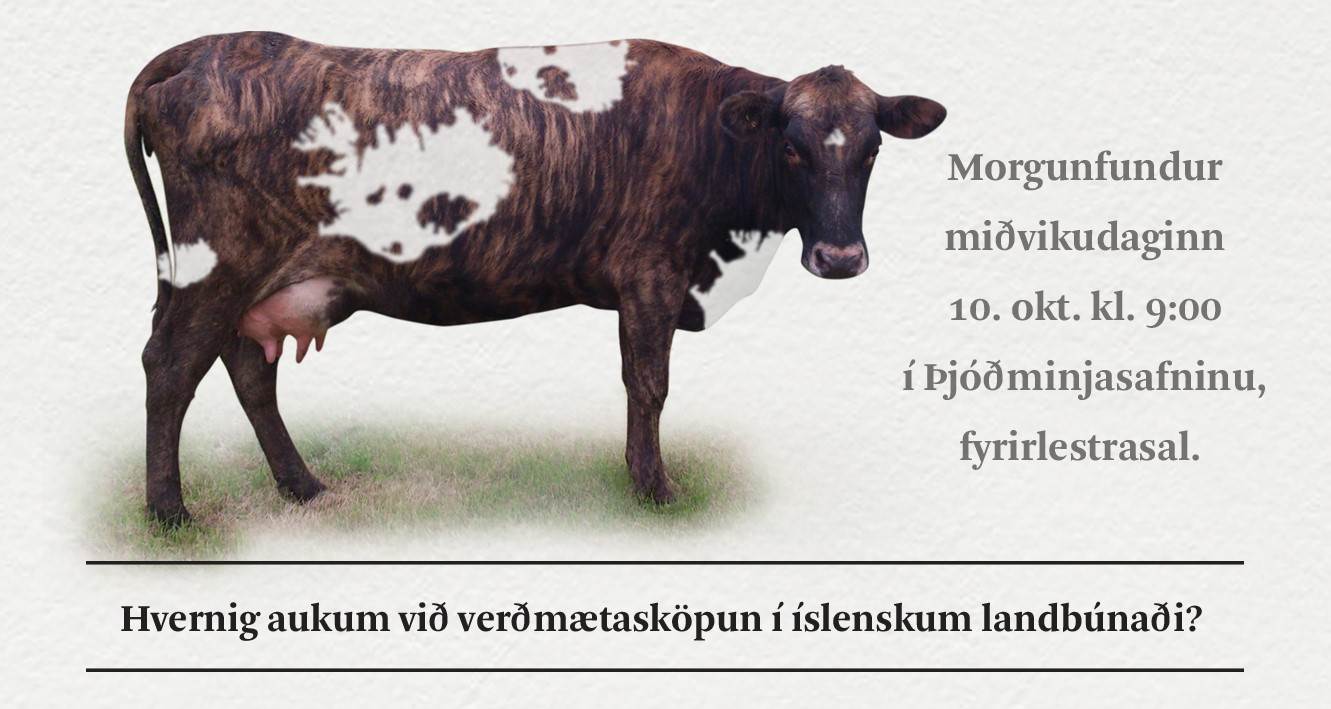 Hvernig aukum við verðmætasköpun í íslenskum landbúnaði? - Morgunfundur á miðvikudaginn með fulltrúum bænda, neytenda og verslunar - mynd