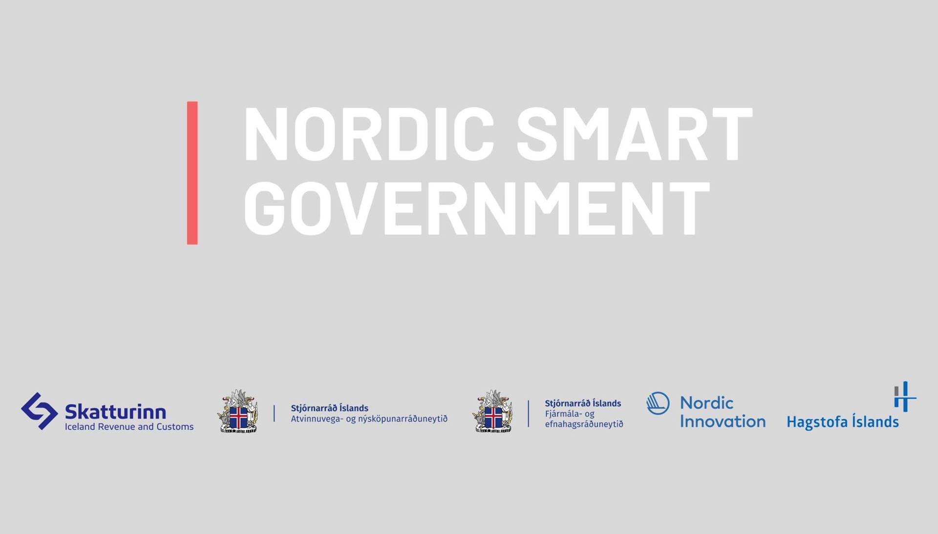 Mynd fyrir frétt: Nordic Smart Government: Verðmætasköpun með stafrænum lausnum