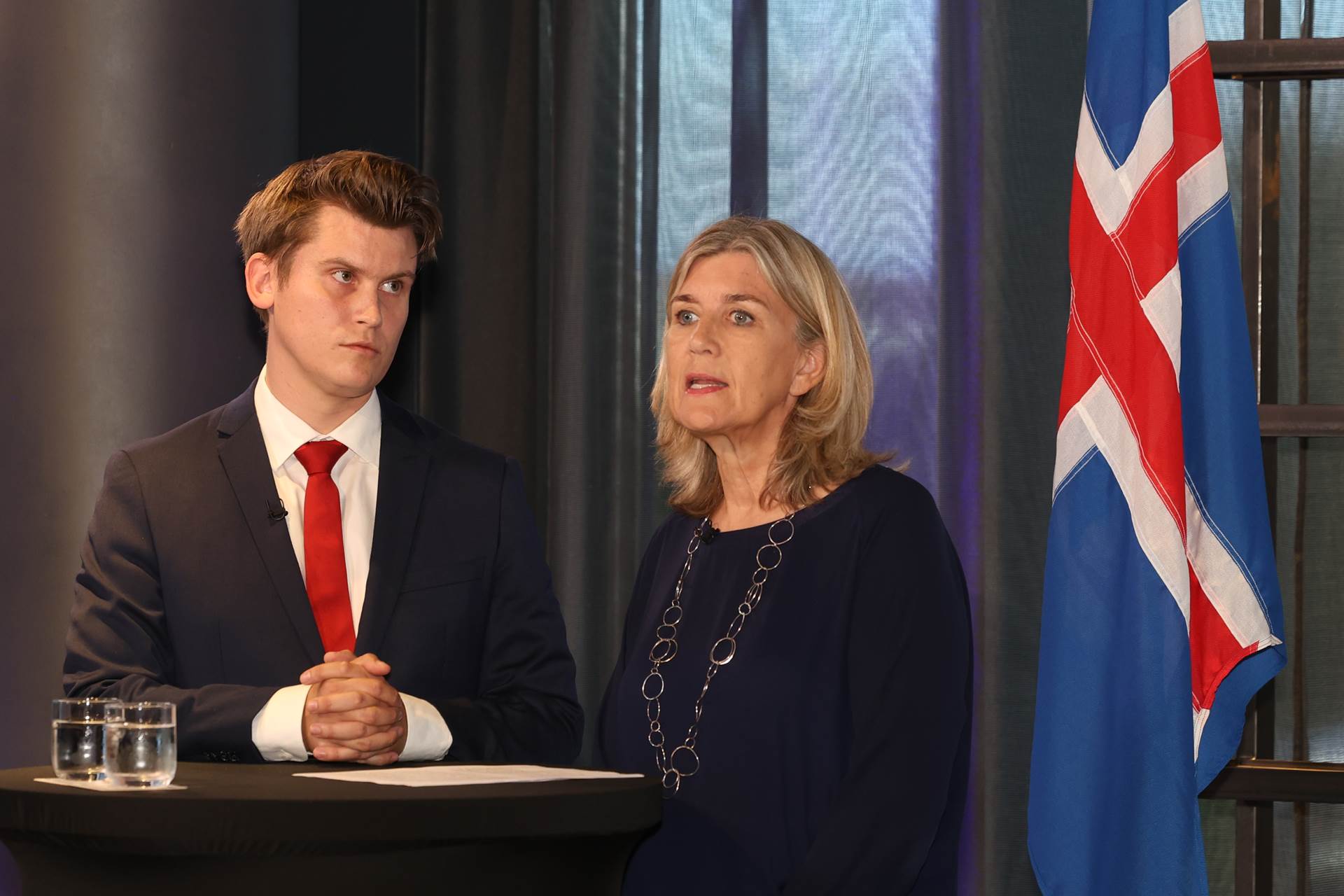 Umhverfis-, orku- og loftslagsráðherra, Jóhann Páll Jóhannsson og atvinnuvegaráðherra, Hanna Katrín Friðrikss héldu sameiginlegan kynningarfund um sameiginleg áform ráðuneytanna. - mynd