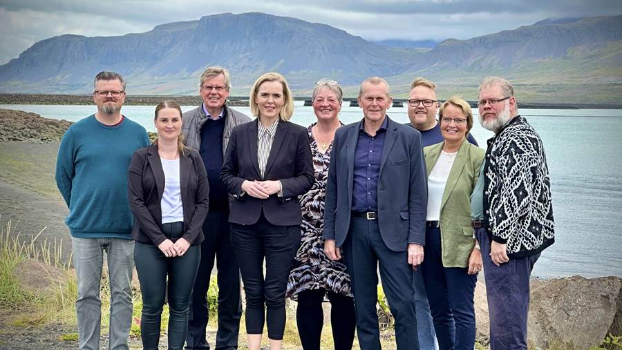 Starfsfólk sýslumanns á Vesturlandi í starfsstöð í Borgarnesi