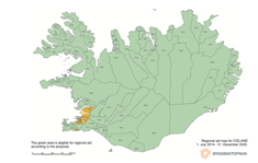 Byggðakortið fyrir Ísland  - mynd