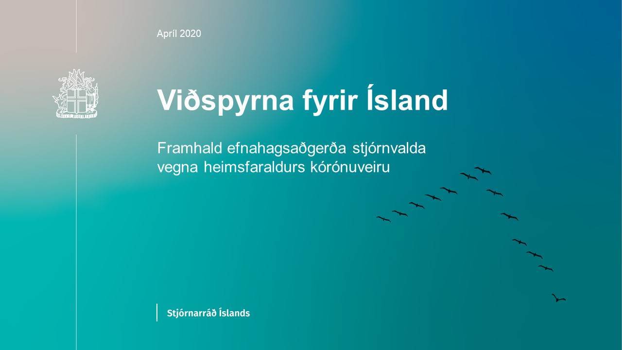 Kynningarefni vegna framhaldsaðgerða stjórnvalda í tengslum við heimsfaraldur kórónaveiru  - mynd