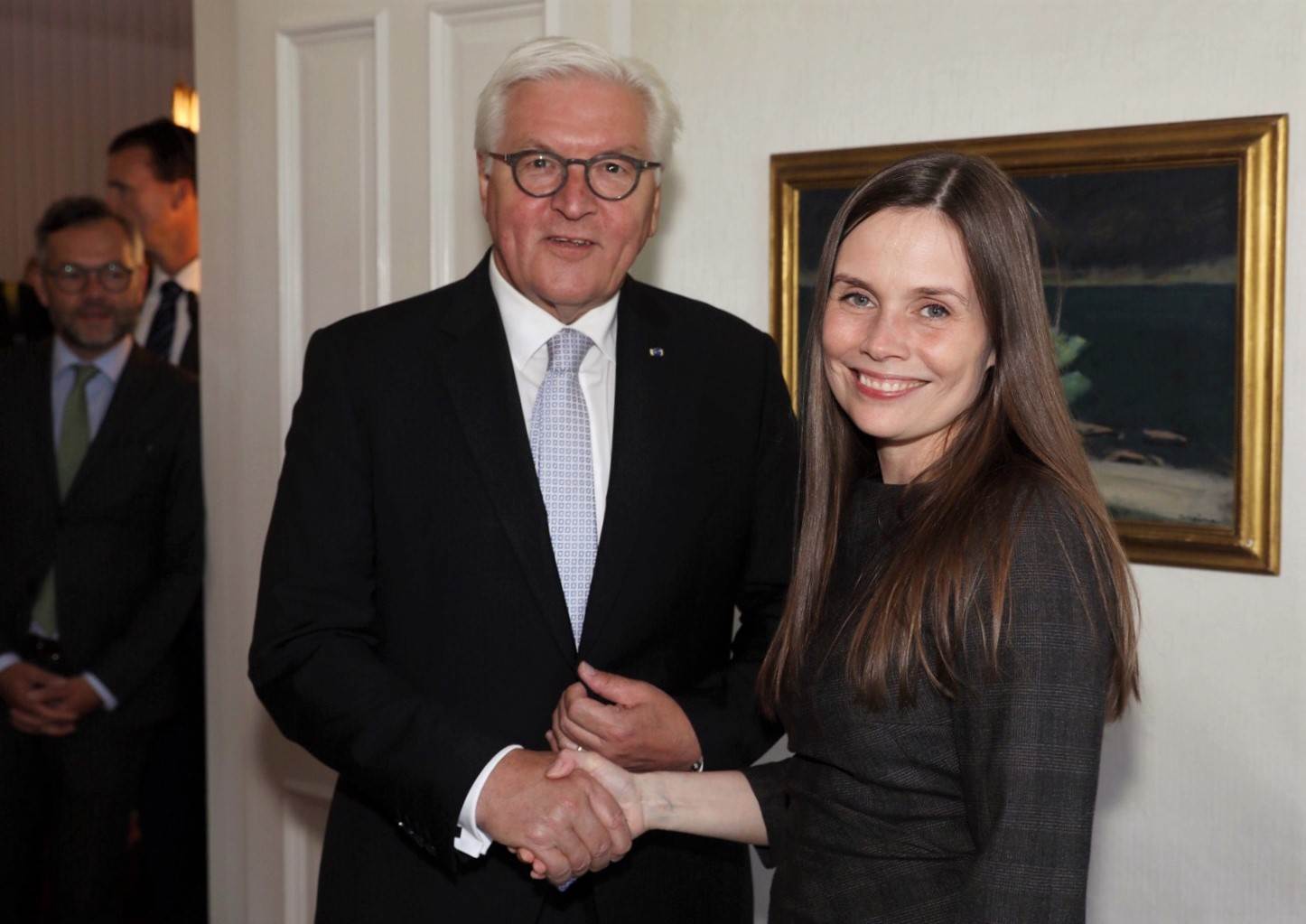 Katrín Jakobsdóttir, forsætisráðherra, ásamt Frank-Walter Steinmeier, forseta Þýskalands - mynd