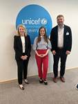 Catherine Russell, framkvæmdastjóri UNICEF, Katrín Jakobsdóttir forsætisráðherra og Ásmundur Einar Daðason, mennta- og barnamálaráðherra. - mynd