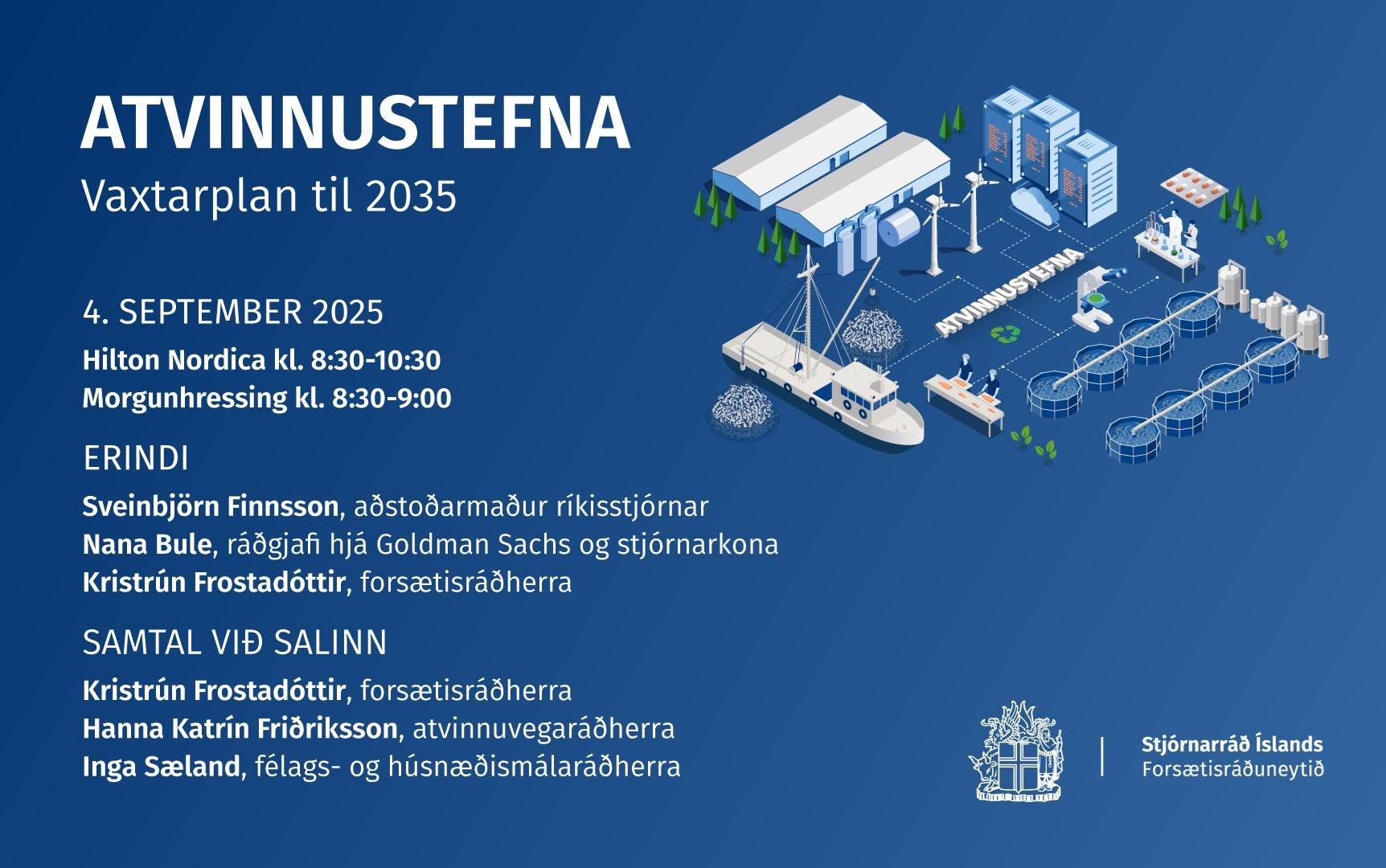 Morgunfundur um mótun nýrrar atvinnustefnu og vaxtarplan til 2035​ - mynd