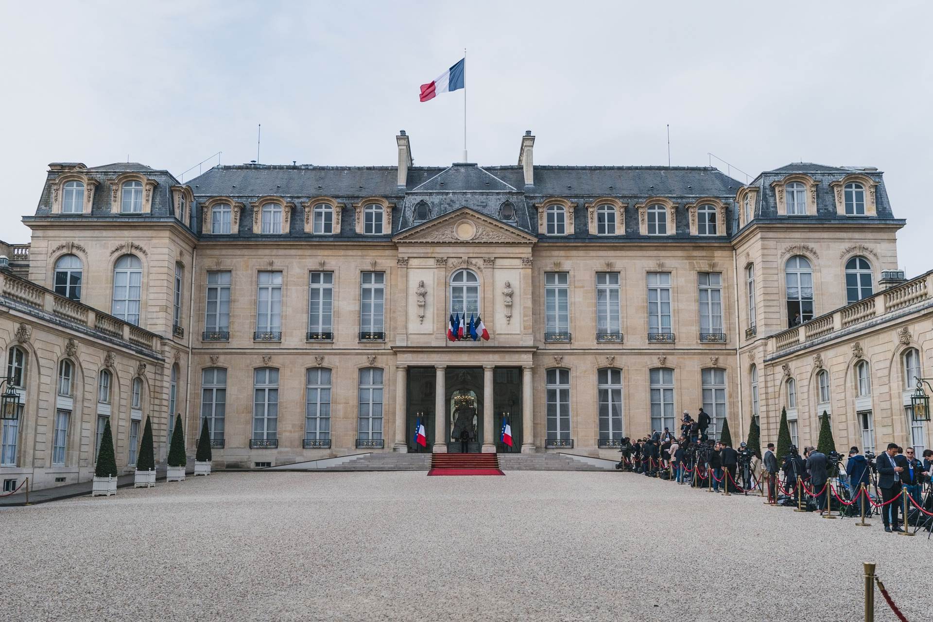 Elysée-höll í París. - mynd