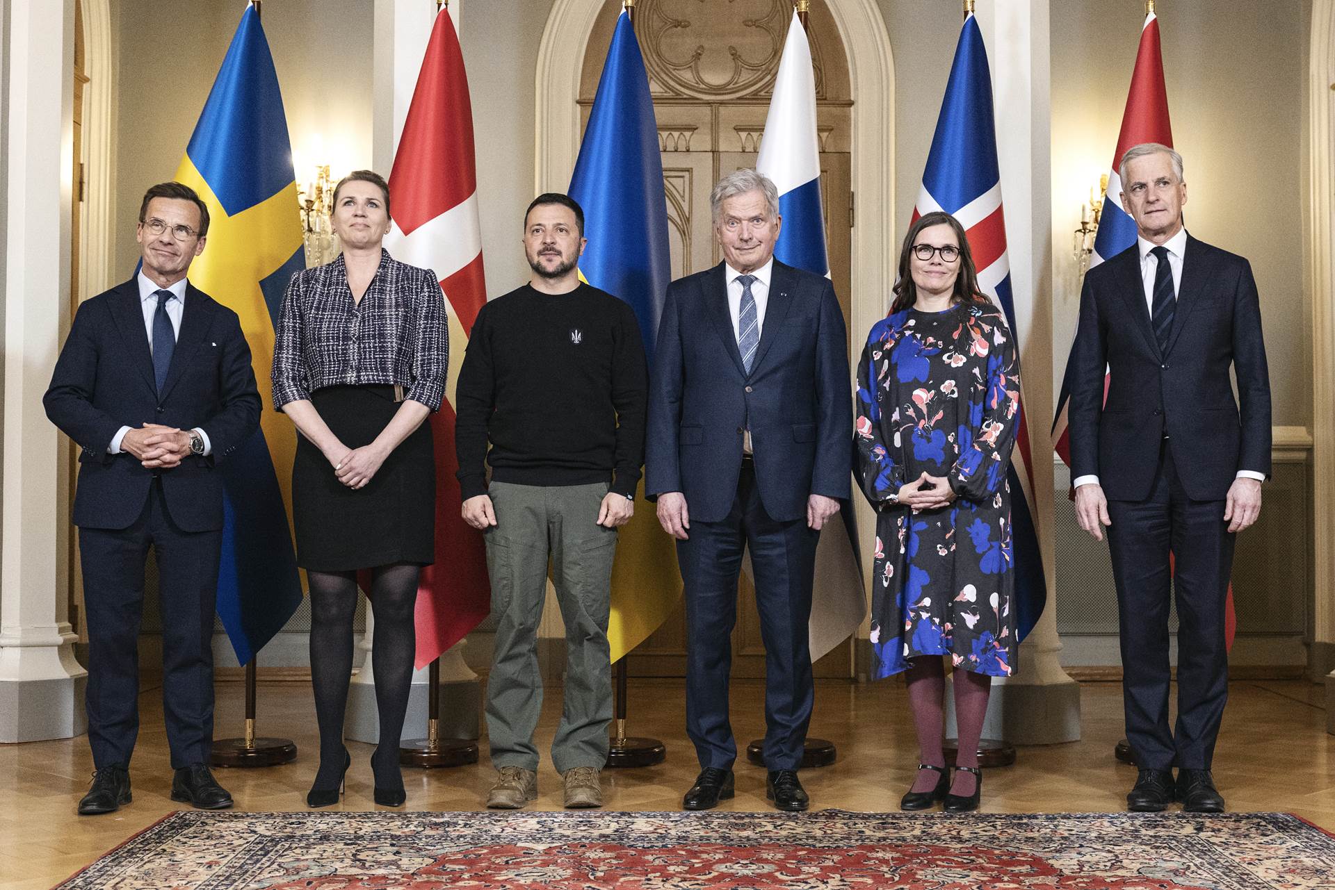 Mynd fyrir frétt: Forsætisráðherra á leiðtogafundi Norðurlandanna með forseta Úkraínu