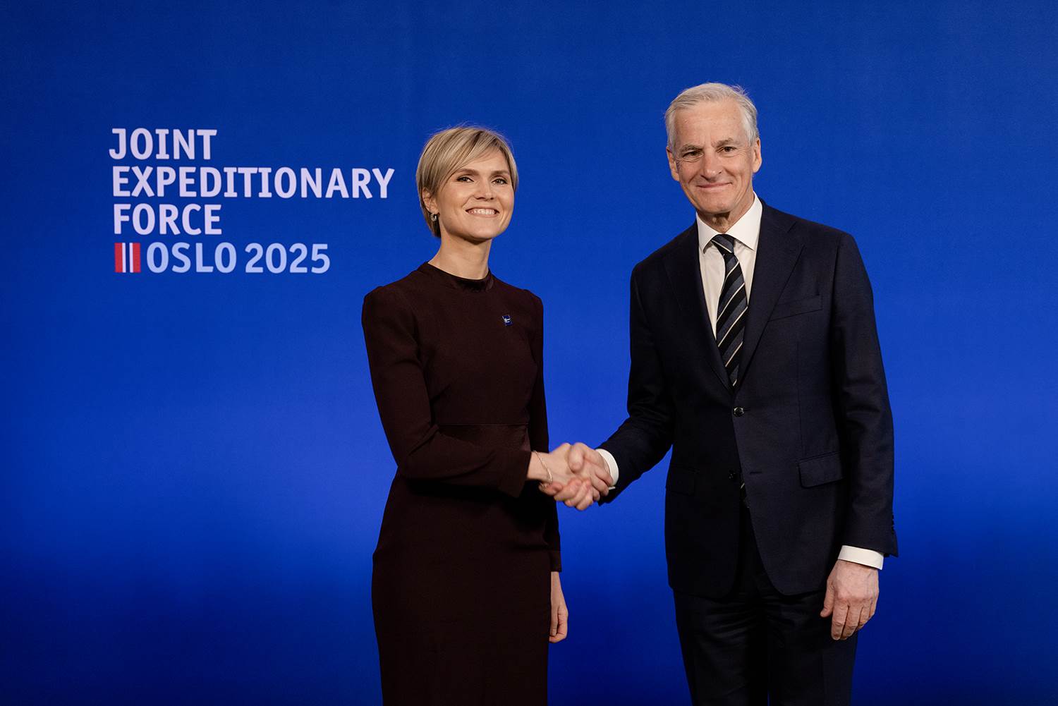 Kristrún Frostadóttir forsætisráðherra og Jonas Gahr Støre, forsætisráðherra Noregs. - mynd