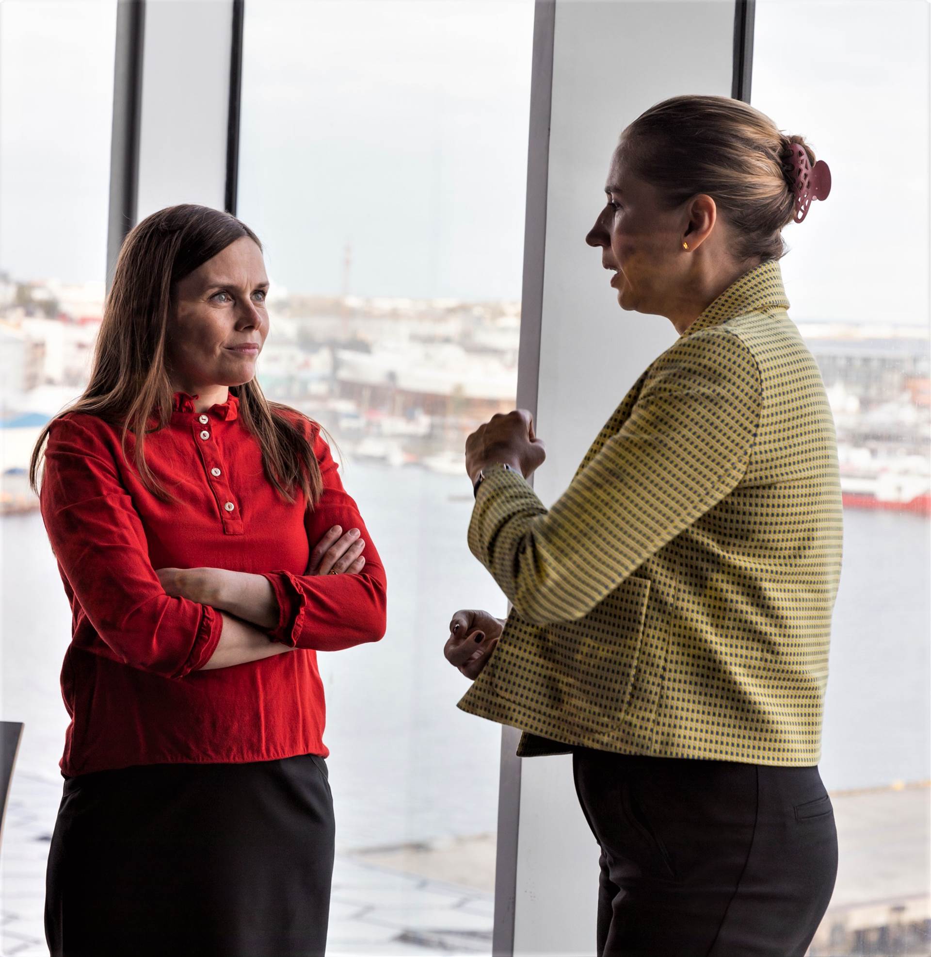 Katrín Jakobsdóttir, forsætisráðherra, og  Mette Frederiksen, forsætisráðherra Danmerkur - mynd