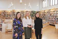 Katrín Jakobsdóttir forsætisráðherra, Sabina Westerholm, forstjóri Norræna hússins, og Sanna Marin, forsætisráðherra Finnlands. - mynd