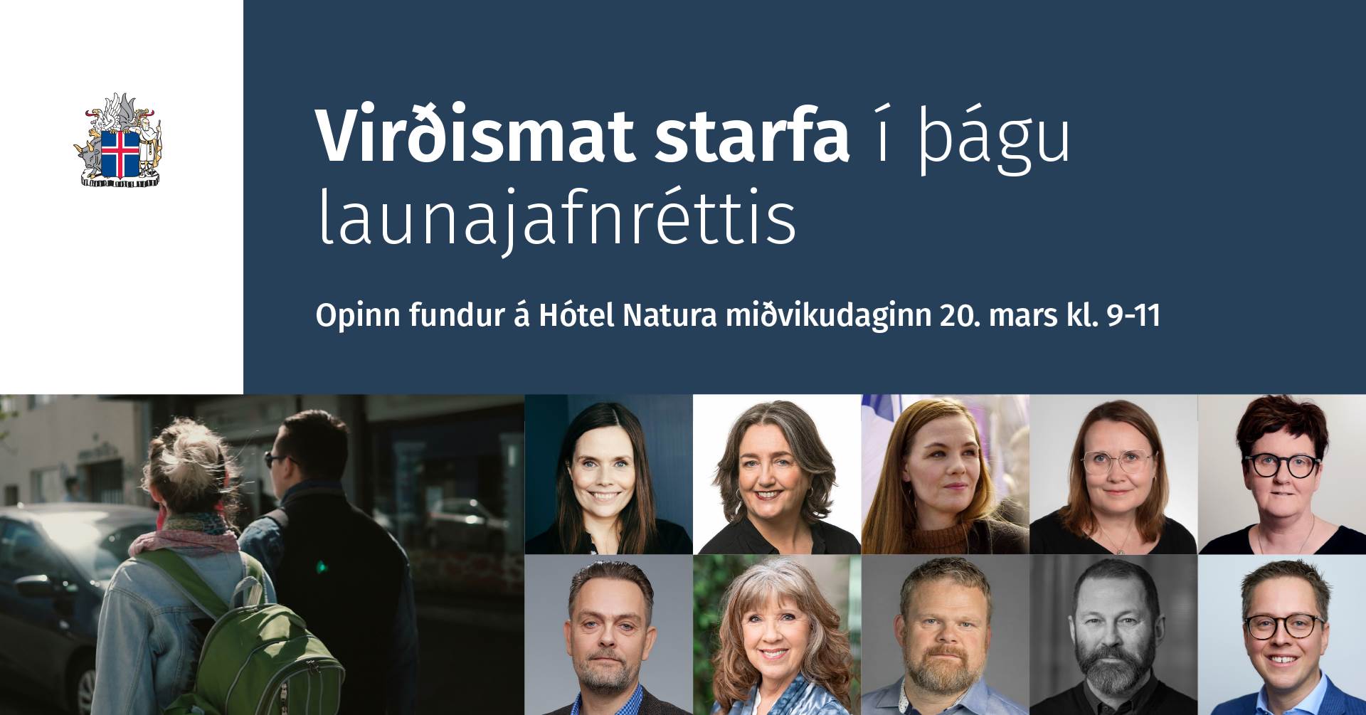 Opinn fundur um virðismat starfa í þágu launajafnréttis - mynd