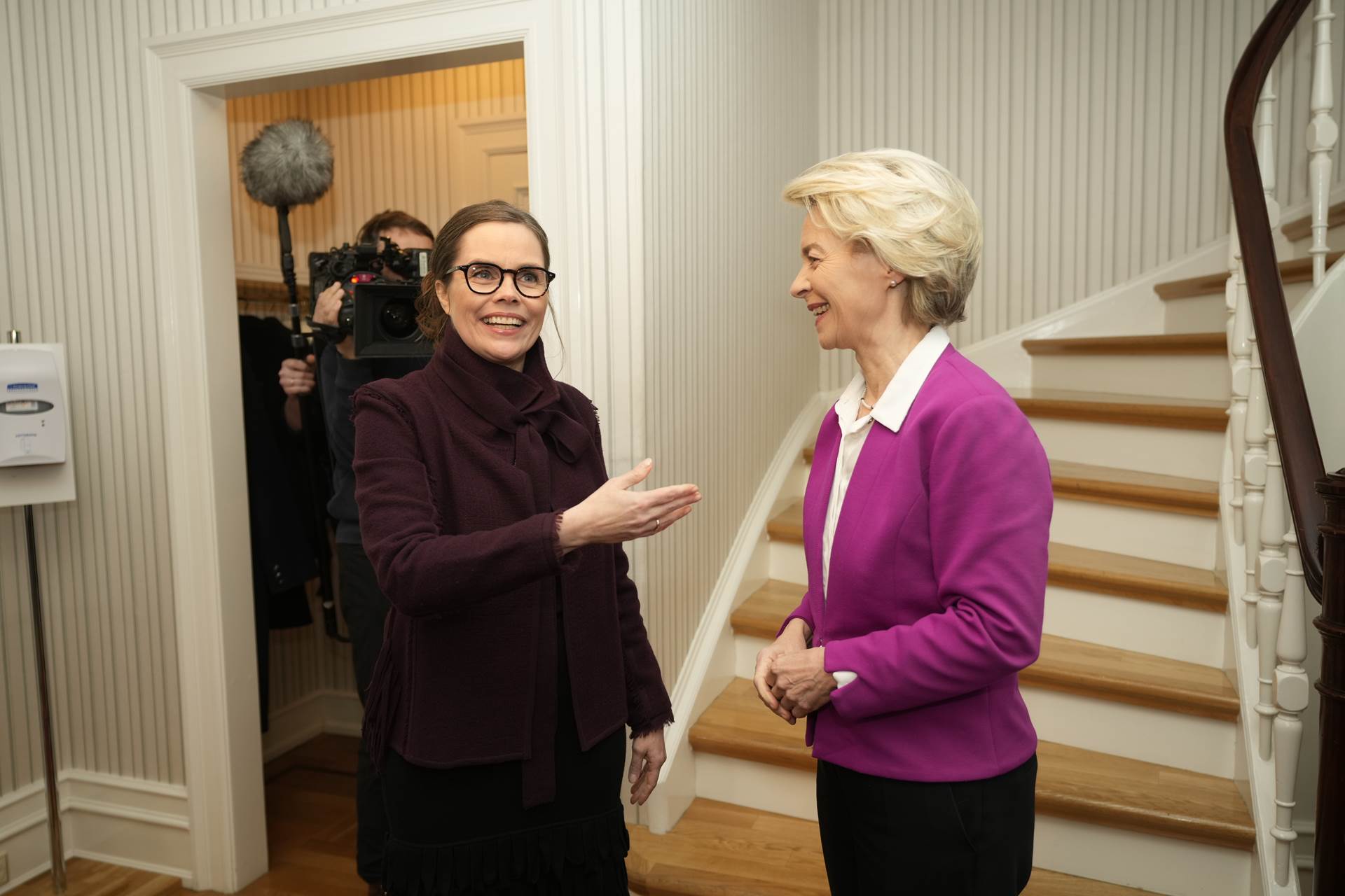 Katrín Jakobsdóttir forsætisráðherra og Ursula von der Leyen, forseti framkvæmdastjórnar ESB. - mynd