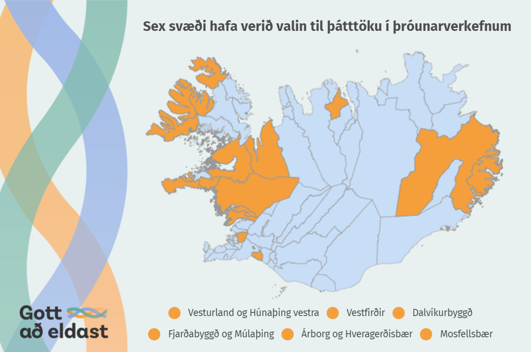  Gott að eldast: Sex heilbrigðisstofnanir og 22 sveitarfélög taka þátt í þróunarverkefnum - mynd