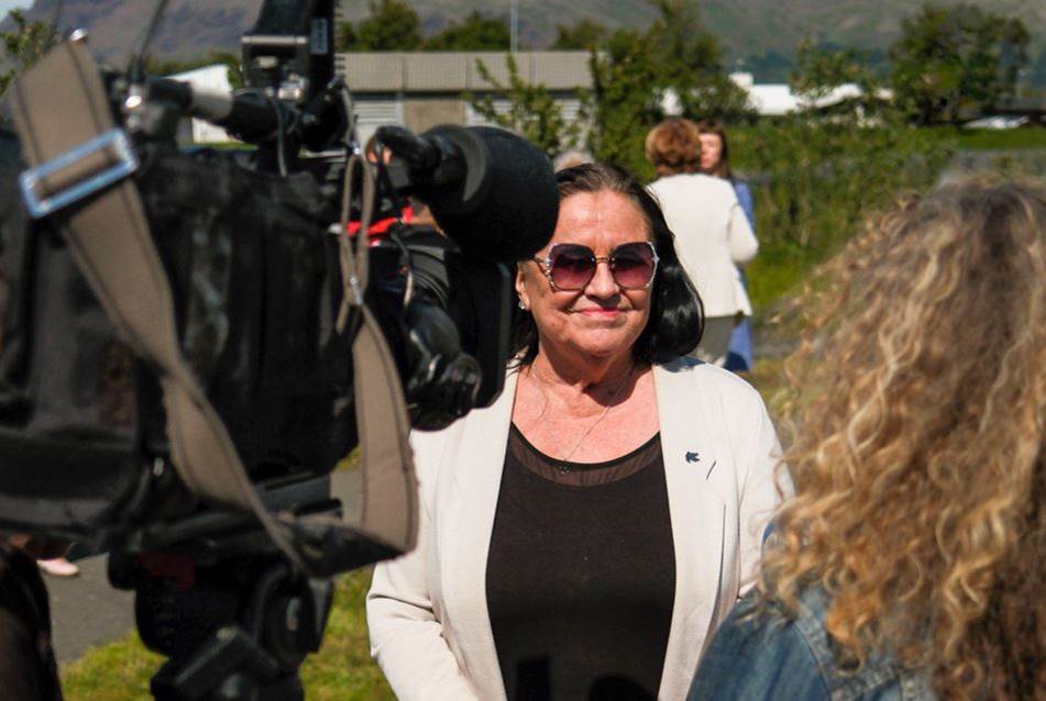 Inga Sæland, félags- og húsnæðismálaráðherra. - mynd