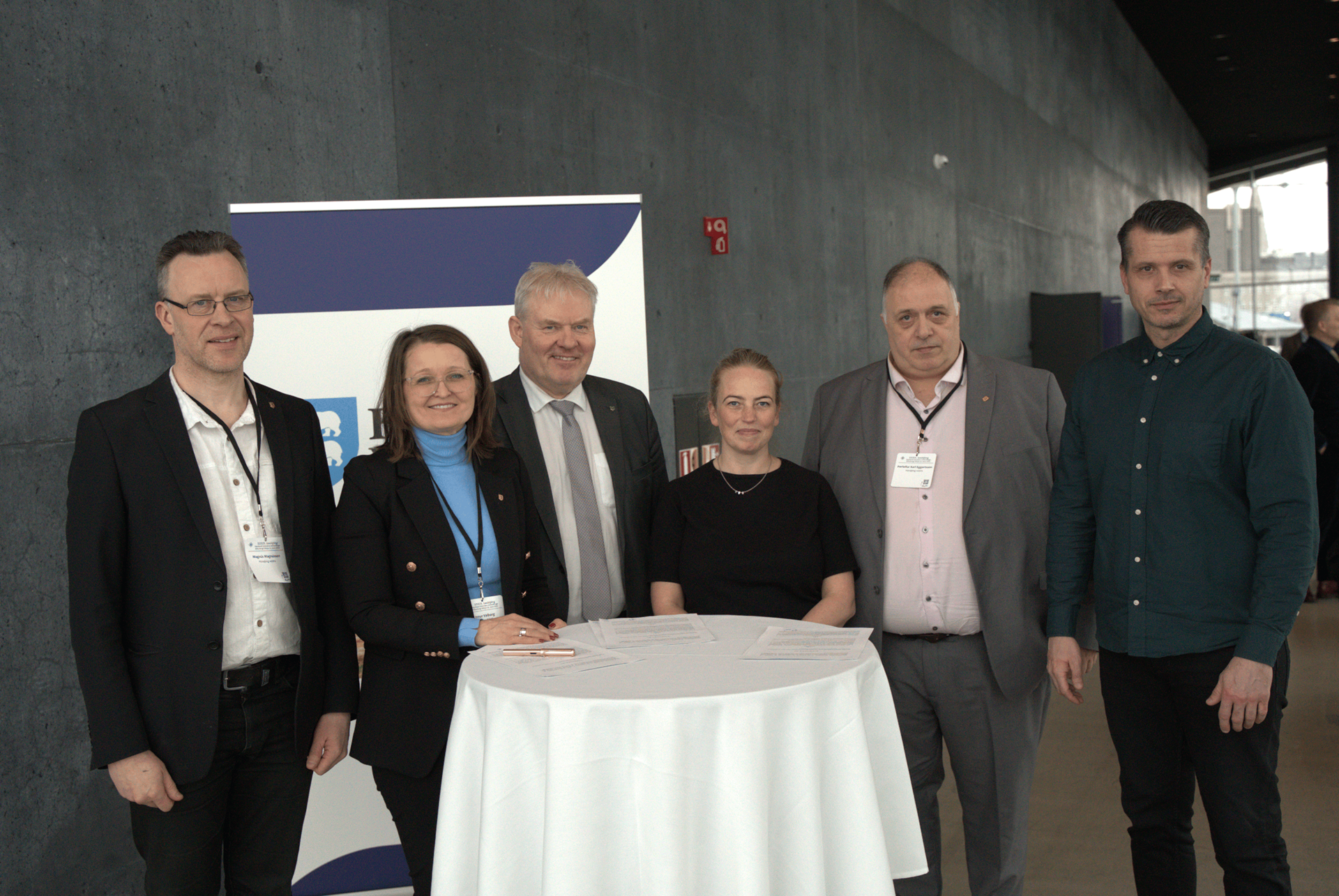 Frá undirritun samkomulags ríkisins og Húnaþings vestra í Hörpu samhliða landsþingi Sambands íslenskra sveitarfélaga. - mynd