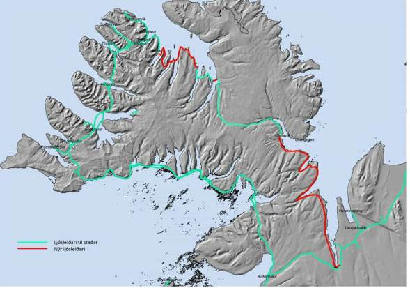 Hringtengingu ljósleiðara um Vestfirði er nú lokið. - mynd