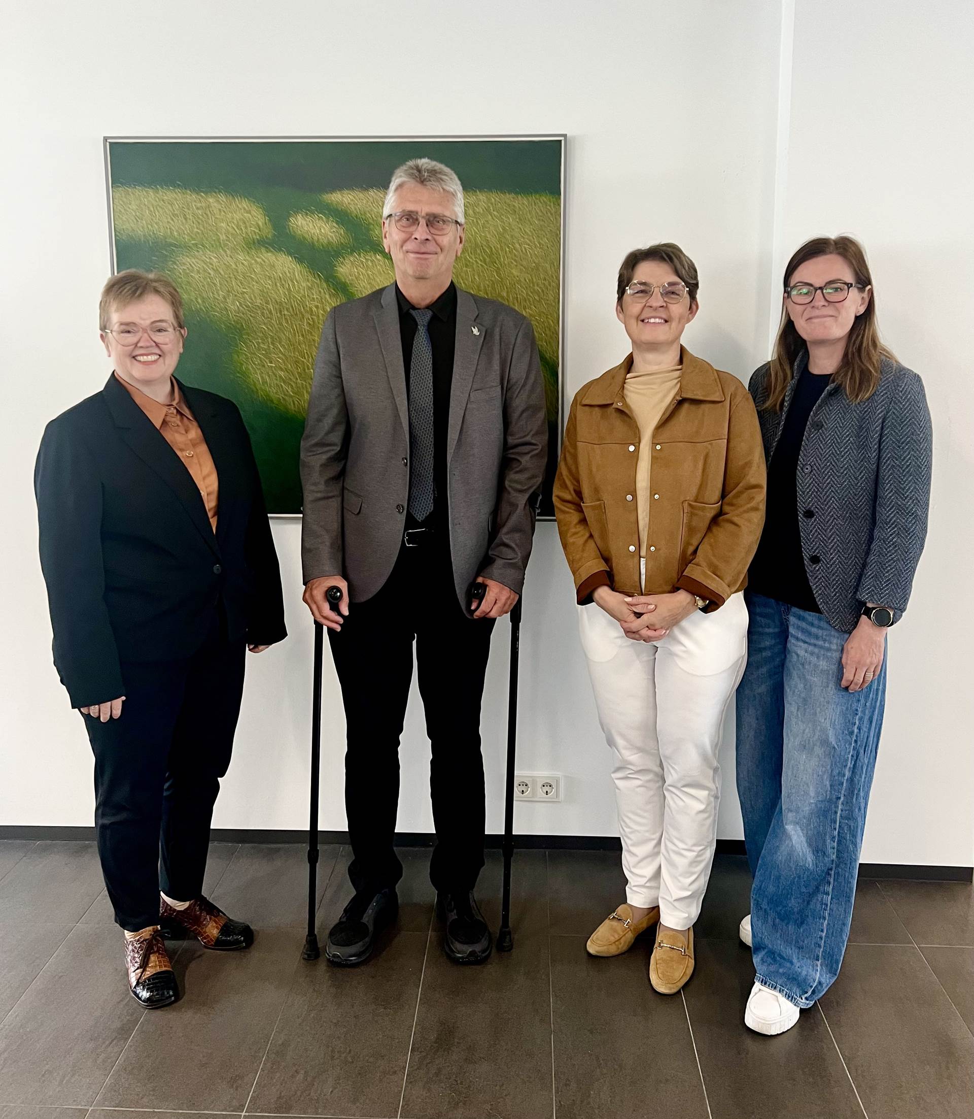 Silja Bára R. Ómarsdóttir rektor Háskóla Íslands, Guðmundur Ingi Kristinsson mennta- og barnamálaráðherra, Kolbrún Þ. Pálsdóttir forseti Menntavísindasviðs HÍ og Soffía  Ámundadóttir - mynd