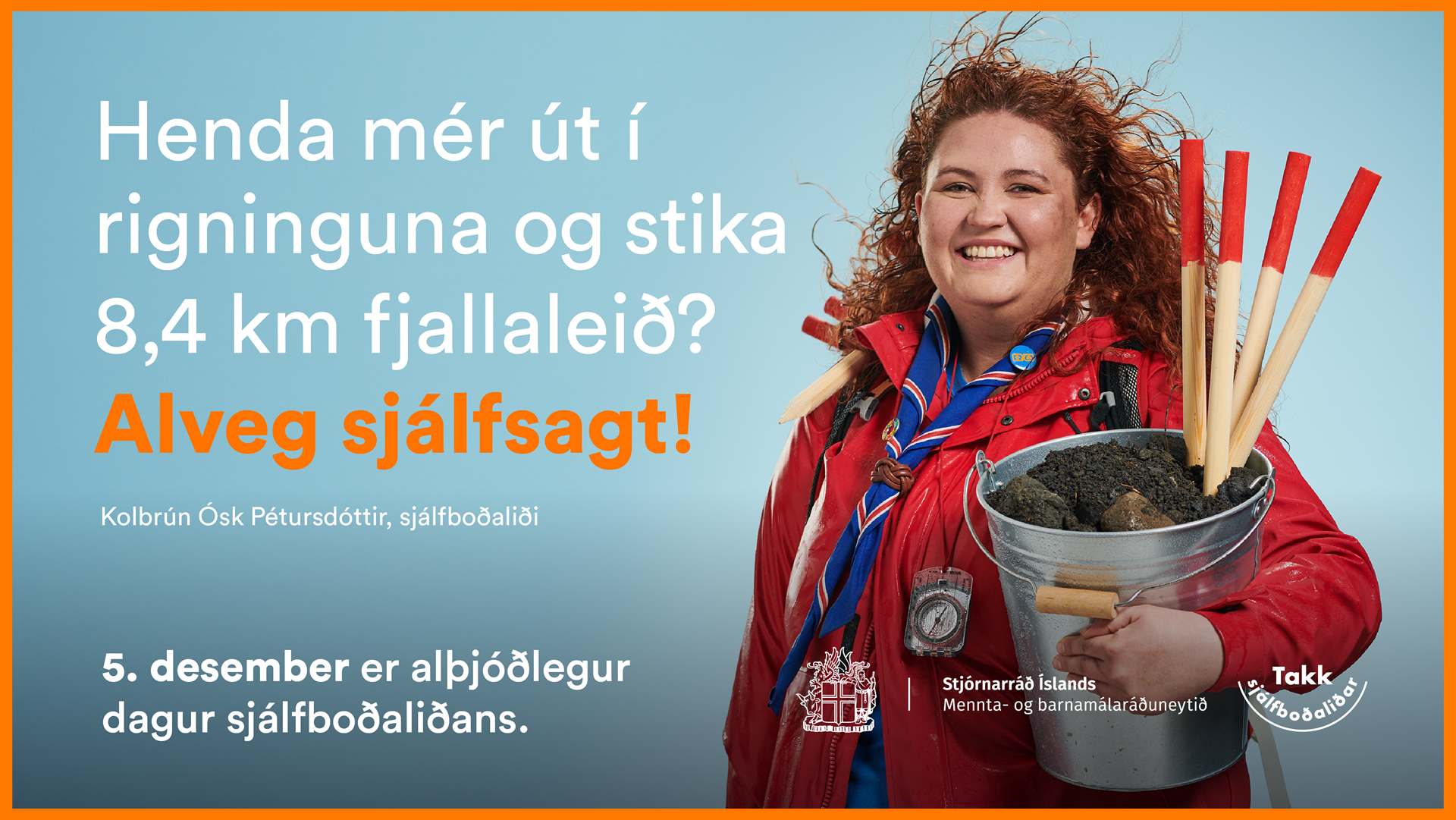 Alveg sjálfsagt – mikilvægi sjálfboðaliðans - mynd