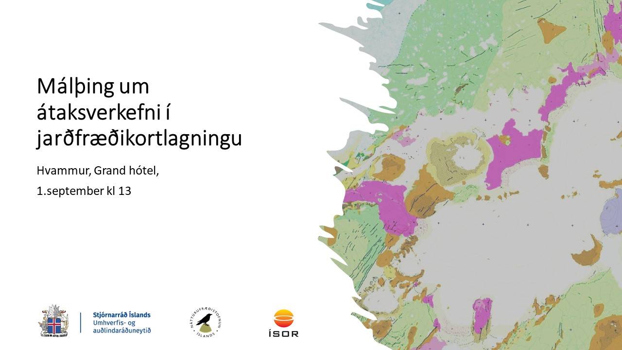 Málþing um átaksverkefni í jarðfræðikortalagningu - bein útsending - mynd