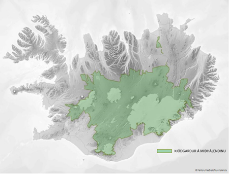 Tillaga að mörkum hálendisþjóðgarðs