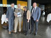 Stefán Guðmundsson, Ari Trausti Guðmundsson, Elísabet Pálmadóttir og Árni Snorrason. - mynd