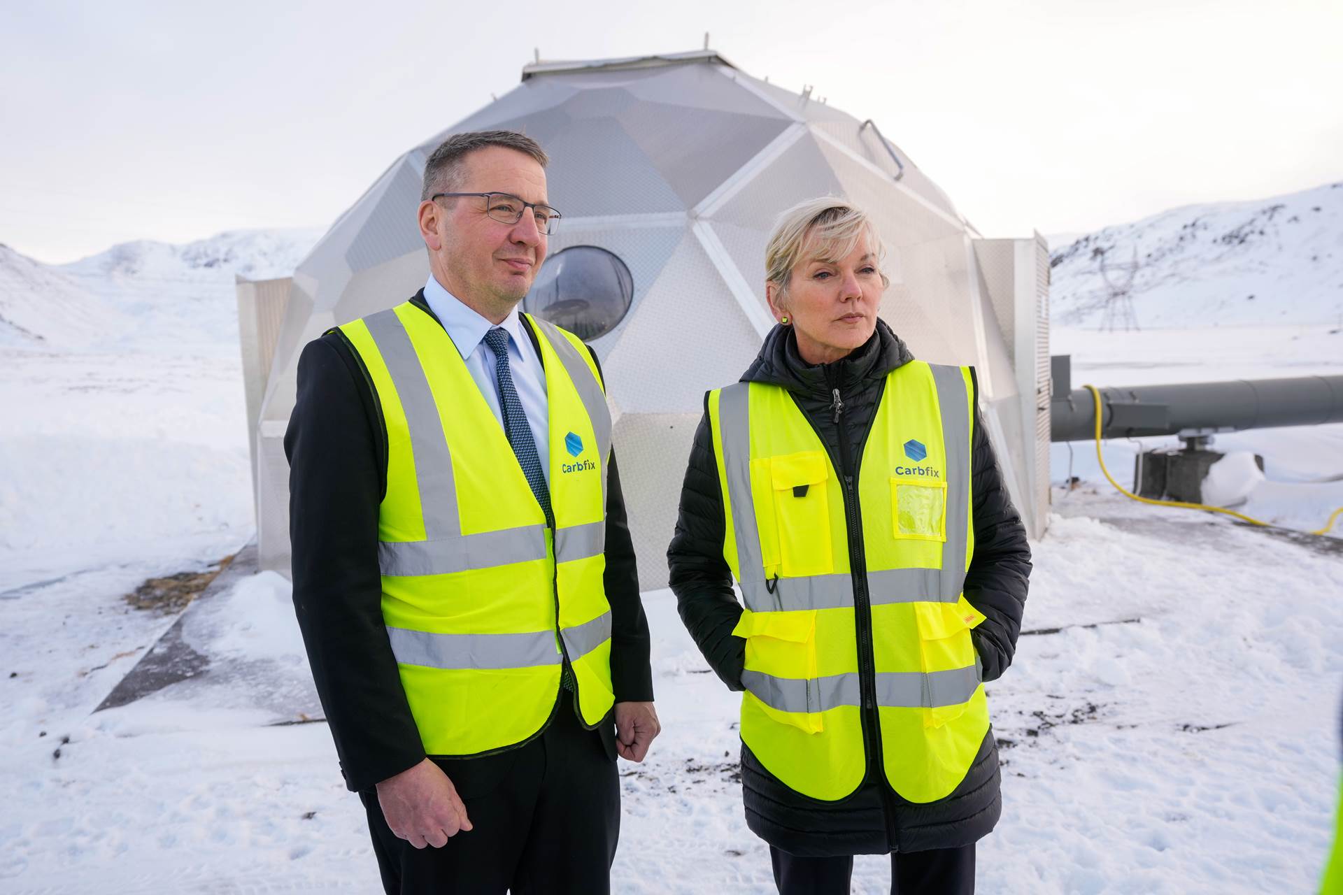 Guðlaugur Þór Þórðarson, umhverfis-, orku- og loftslagsráðherra, og Jennifer Granholm, orkumálaráðherra Bandaríkjanna - mynd