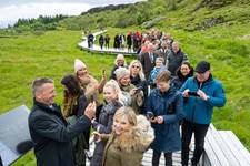 Skoða má gagnvirkan fróðleik á Búðarstíg. - mynd