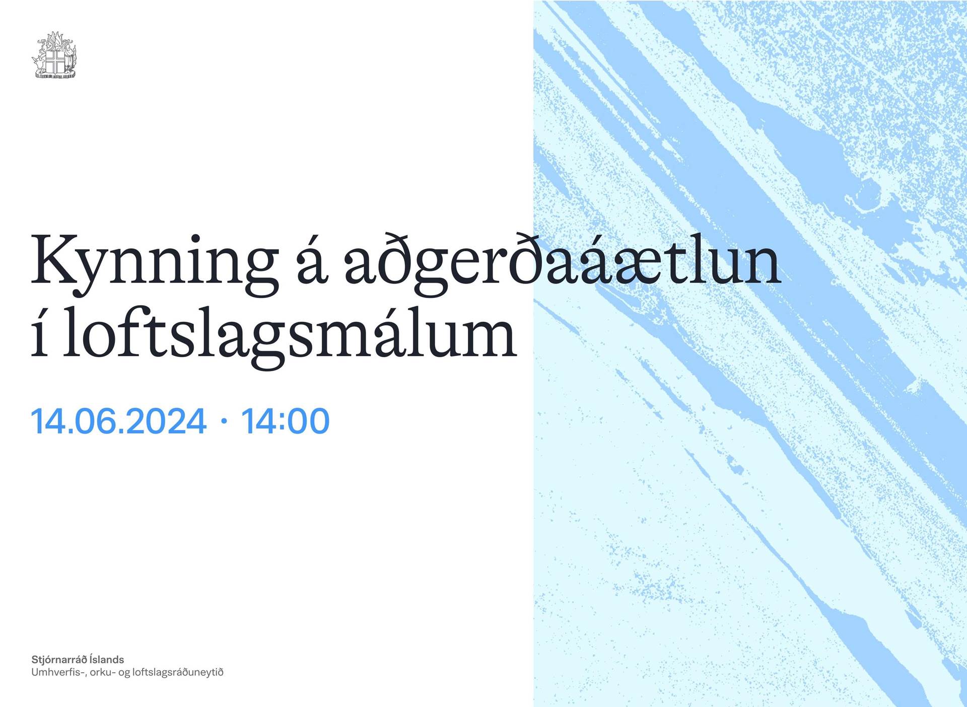 Kynning á uppfærðri aðgerðaáætlun í loftslagsmálum - mynd