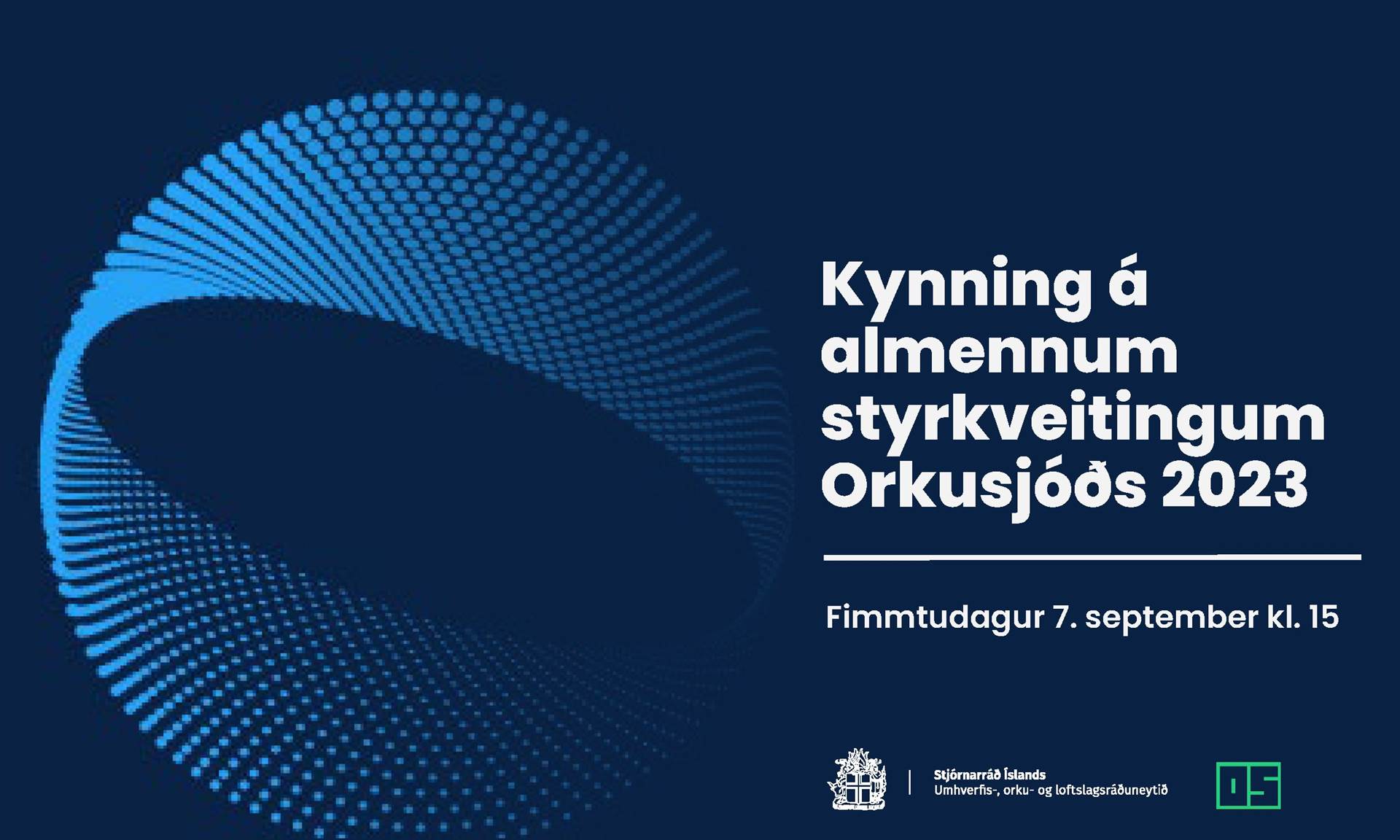 Kynning á úthlutun styrkja Orkusjóðs 2023 - mynd