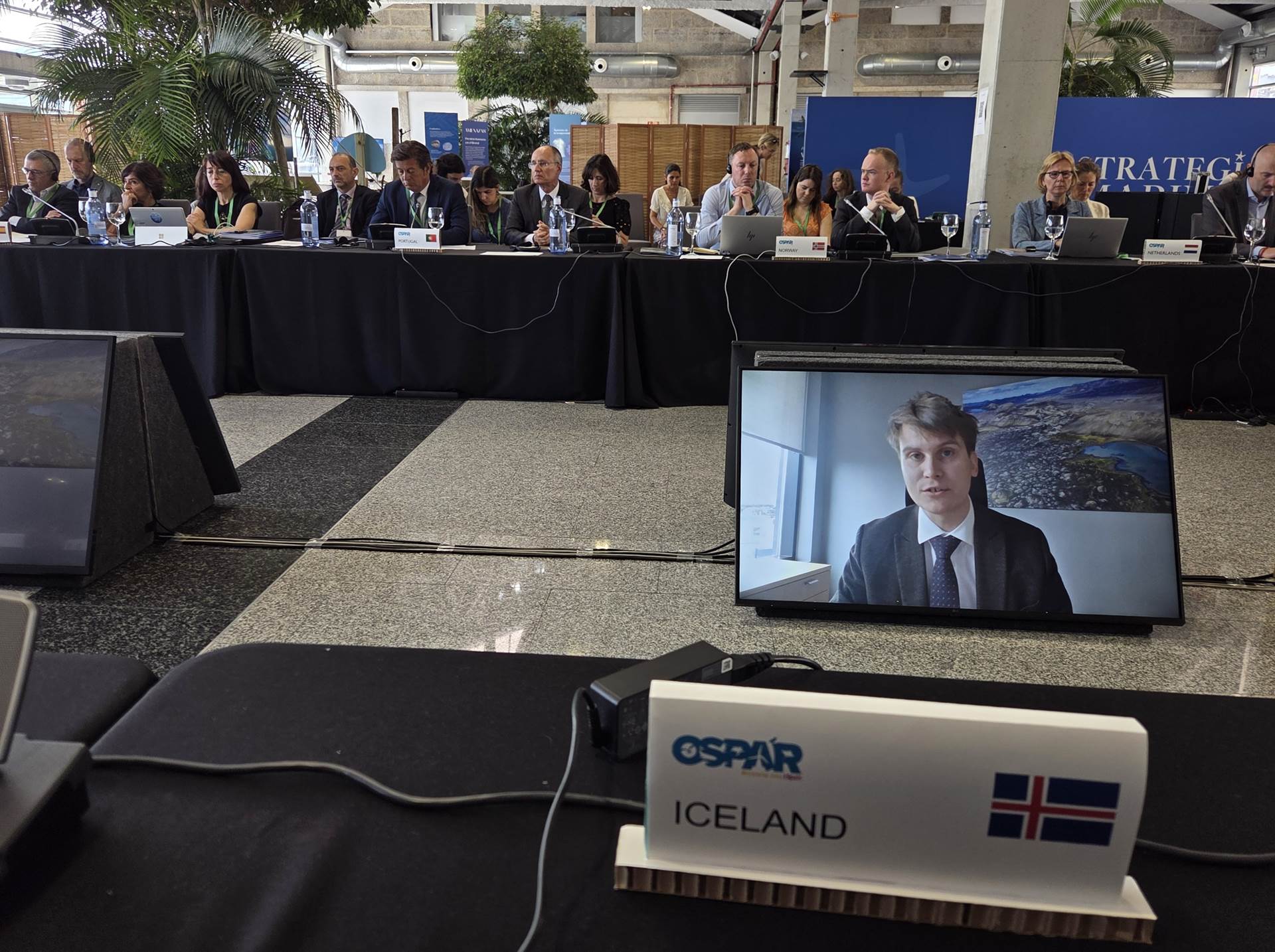 Jóhann Páll Jóhannsson, umhverfis-, orku- og loftslagsráðherra, sagði á fundi OSPAR að  Ísland stefndi að efldri vernd hafsvæða og hygðist tilnefna fleiri svæði á skrá OSPAR yfir verndarsvæði í hafi á komandi misserum.  - mynd