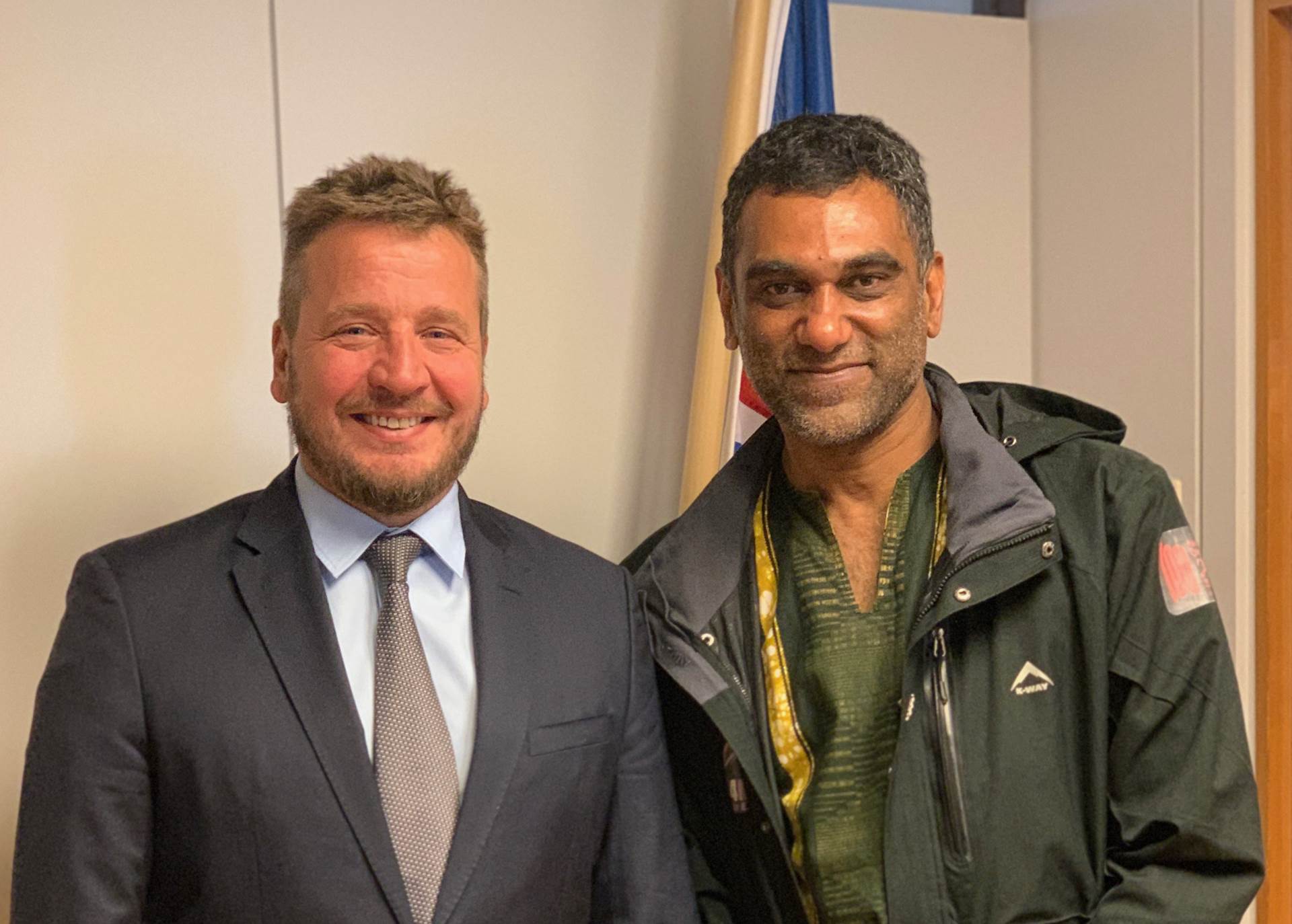 Utanríkisráðherra ásamt Kumi Naidoo, aðalframkvæmdastjóra Amnesty International - mynd