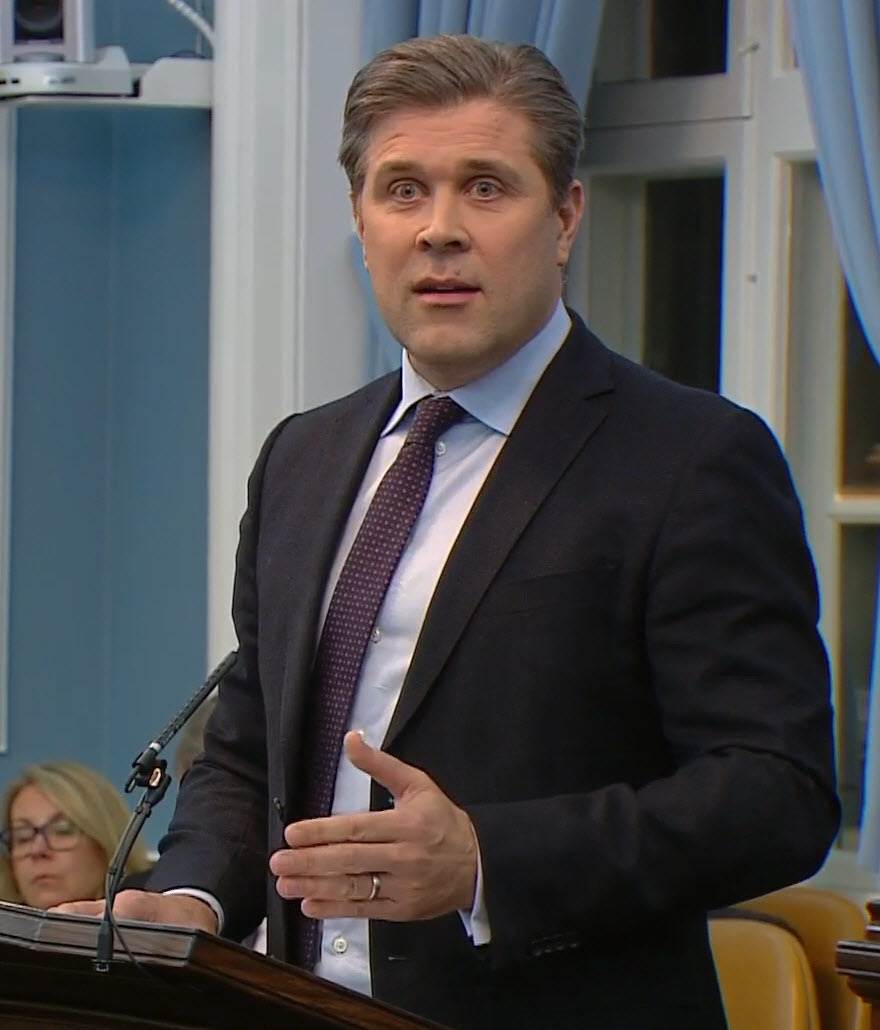 Bjarni Benediktsson forsætisráðherra flytur stefnuræðu sína á Alþingi - mynd