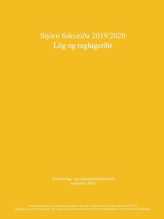 Stjórn fiskveiða 2019/2020 - mynd