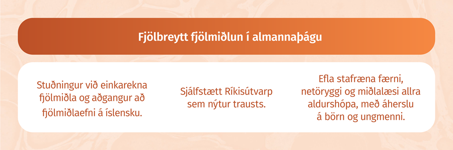 Fjölbreytt fjölmiðlun í almannaþágu