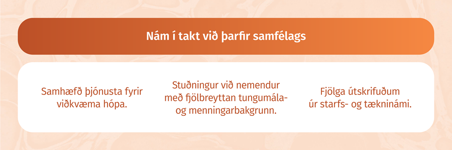 Nám í takt við þarfir samfélagsins