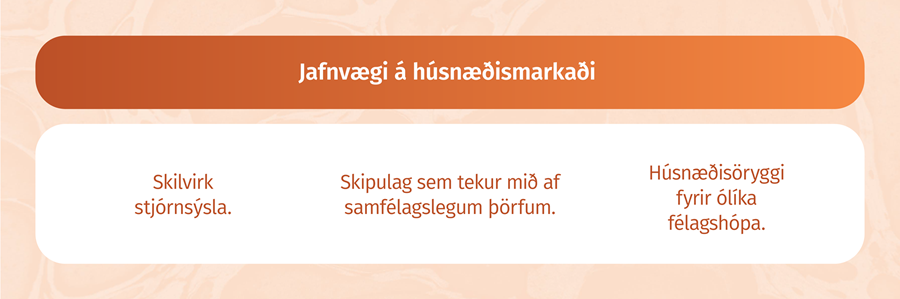 Jafnvægi á húsnæðismarkaði