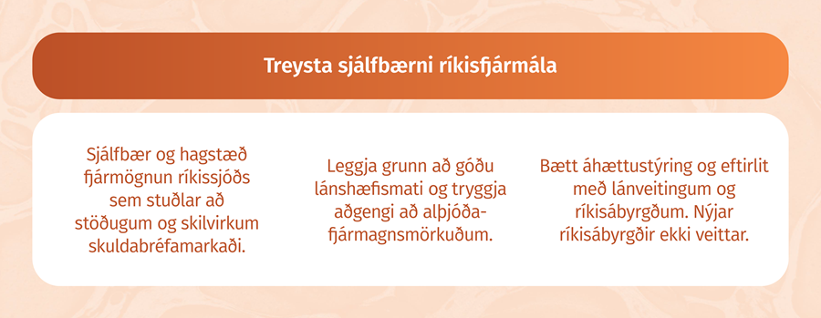 Treysta sjálfbærni ríkisfjármála