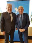 Sigurður Ingi Jóhannsson með Poul Michelsen, utanríkisráðherra Færeyja og samstarfsráðherra Norðurlandanna. - mynd