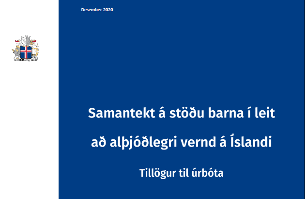 Tillögur til úrbóta á stöðu barna í leit að alþjóðlegri vernd - mynd