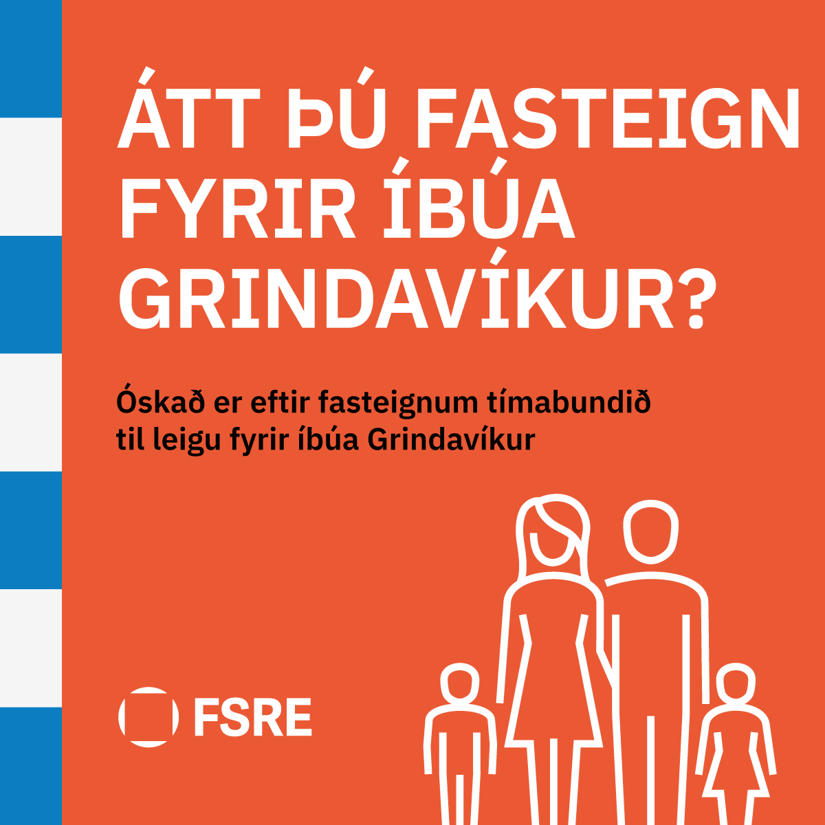 Óskað eftir leiguhúsnæði fyrir Grindvíkinga - mynd