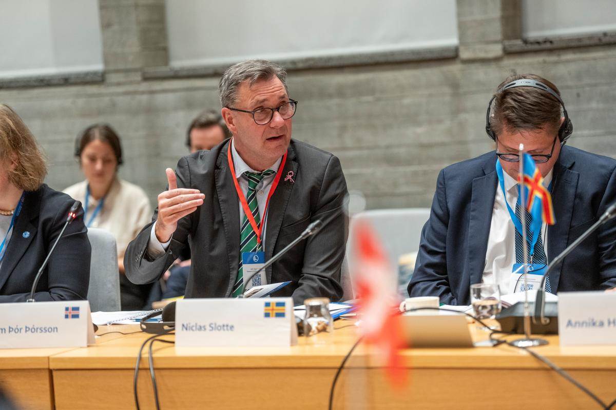 Willum Þór Þórsson á þingi Norðurlandaráðs í Reykjavík 2024 - mynd