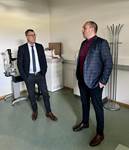 Willum Þór heilbrigðisráðherra og Guðjón Hauksson forstjóri HSA - mynd
