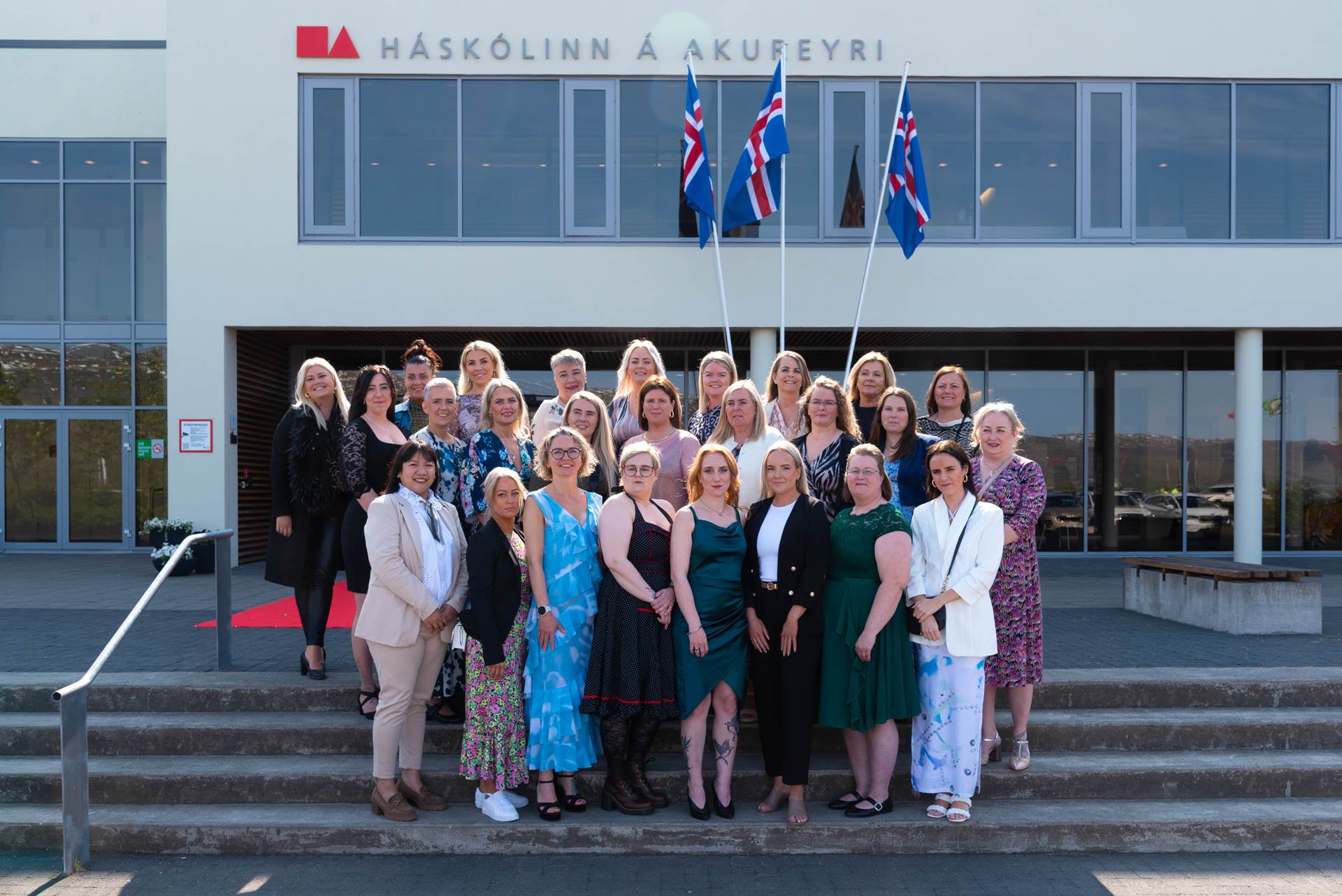 Frá útskrift sjúkraliða úr fagnámi diplómanema við Háskólann á Akureyri vorið 2025 - mynd