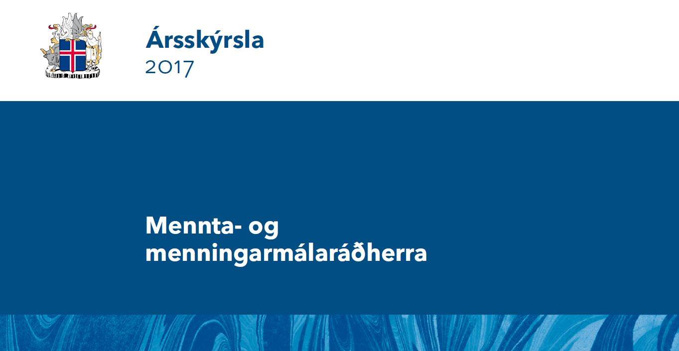Ársskýrsla mennta- og menningarmálaráðherra 2017 - mynd