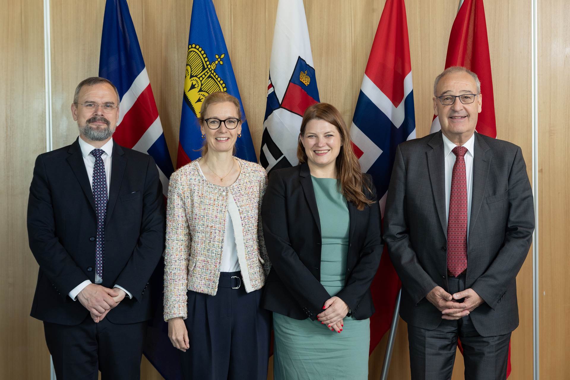 Ráðherrar EFTA ríkjanna. - mynd