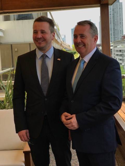 Guðlaugur Þór og Liam Fox. - mynd