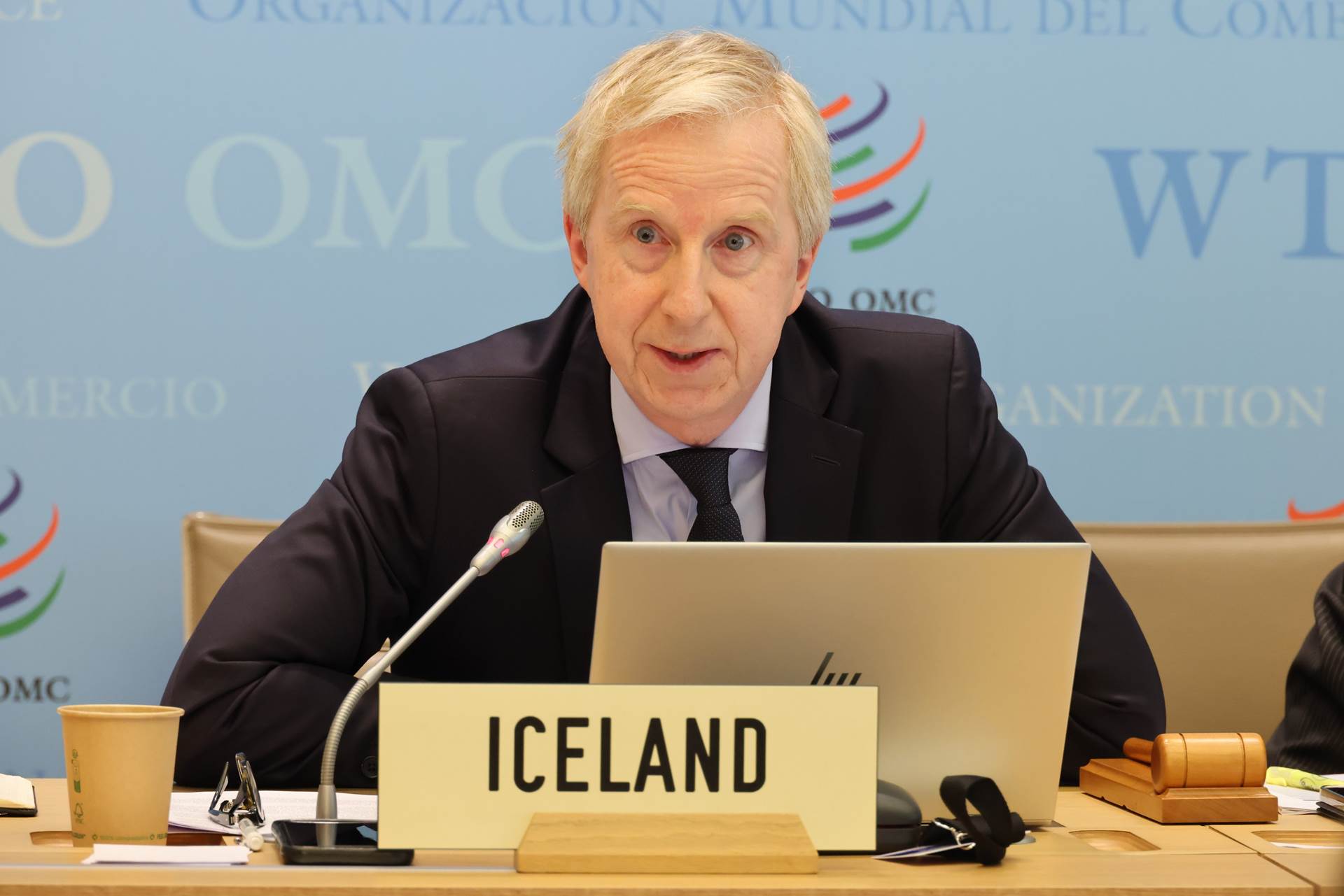 Ragnar G. Kristjánsson, skrifstofustjóri viðskiptaskrifstofu utanríkisráðuneytisins, fór fyrir sendinefnd Íslands.  - mynd