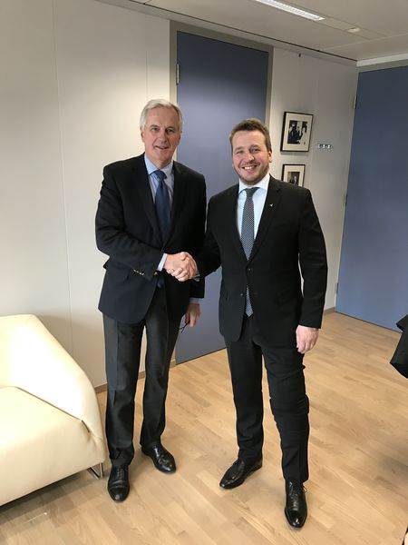 Guðlaugur Þór og Michel Barnier. - mynd