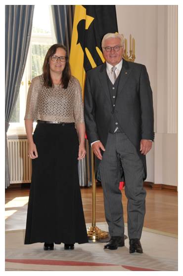 María Erla Marelsdóttir sendiherra og Frank-Walter Steinmeier, forseti Þýskalands