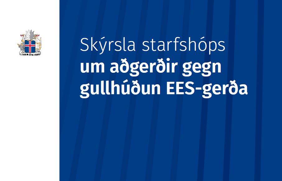 Skýrsla starfshóps um aðgerðir gegn gullhúðun EES-gerða - mynd